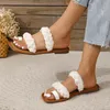 Sandals 2024 Wholesale Fashion Women Slides Slippers Outdoor Summer Flat Shoes