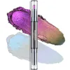 CHARMACY 2 в 1, мультихромные палочки для теней для век, высокопигментированные блестящие тени для век, водостойкие тени для век, ручка с металлическим макияжем, 6 цветов 240123