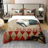 Hen Rooster Print Bedding Duvet Cover Set Cute Chick Comforter for Room Decor Full King Size with 2 Pillow Case 3 PCS 240131