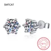 Studörhängen Classic Cubic Zirconia Crown for Women Sex-runda Ball Bow Ears smycken brincos aretes Bijoux