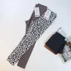 Calças ativas UUlogo Leopard Print Yoga Leggings Mulheres Alinham calça alta cintura justa ajuste esportivo roupas de treino para o verão