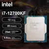 Processeur de jeu Intel Core i7 12700KF 36 GHz 12 cœurs 12 fils 12e processeur d'unité centrale 10nm L325M 125W LGA 1700 240126