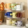 Kitchen Storage Multilayer Cup Holder Rack Multifunctional Large Capacity Table Organizer Water Coffee