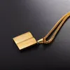 Colliers pendants vintage gold couleur collier biblique corde livre de la chaîne
