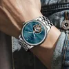 Horloges AESOP Vliegende Tourbillon Skeleton Horloges Voor Mannen Holle Saffier Waterdichte Natuurlijke Diamanten Mechanische Mannelijke Klokken