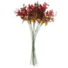 Flores decorativas 20 piezas plantas artificiales con tallos hojas de imitación decoración de plantas decoración del hogar