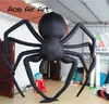 Atacado de alta qualidade teto decoração de halloween inflável preto aranha modelo aterrorizar animal telhado decoração no festival