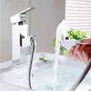 Bathroom Sink Faucets Kitchen Square Chrome/Black Single Handle Pull Out Tap Hole Swivel 360 Degree Rotation Water Mixer