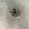 Broschen Fantasy Cartoon Tier Emaille Pin Space Octopus Abzeichen Schmuck Zubehör