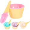 Bowls Ice Cream Bowl Cutlery Set Party Supplies Decorative Fruit Plates Kids Plastic Child