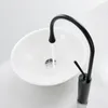 Bathroom Sink Faucets Black European-Style Countertop Basin Faucet 360°Rotatable Brushed Gold Water Drop And Cold