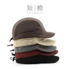 Japanese Mens Personalized Short Brim Solid Color Light Board Quick-Dry Baseball Cap Outdoor Travel Sun Protection Sun Hat Baseball Cap