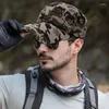 Ball Caps 2024 Camo Baseball Cap Men Summer Mesh Tactical Camouflage Outdoor Climbing Hunting Cap&Hat