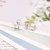 Stud Earrings 925 Silver Needle Geometric Irregular Earring For Women 2024 Piercing Rock Punk Fashion Jewelry European Jewels