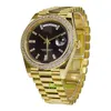 Reloj de lujo del mundo de la marca Mejor versión Reloj Índice de diamante negro Esfera Oro amarillo 228348RBR Nuevo reloj automático ETA Cal.3255 Garantía de 2 años RELOJES PARA HOMBRE