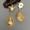 Oorbellen Geel Goud Kleur Plated Keshi Pearl Sunshine Stud Oorbellen Religieuze Stijl Feest Voor Vrouwen Sieraden 230831