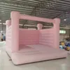 Atacado Light Pink Bounce House Comercial PVC Inflável Castelo Bouncy Branco Casamento / Jumper / Bouncer Com Ventilador de Ar Para Aniversário