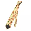 Bow Ties Capybara Play Orange Tie Animal Daily Wear Cravat Business Necktie Shirt Accessories