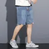 Été hommes Denim Shorts cordon lâche y2k mode poche Streetwear Hip Hop mâle jean court pantalons de survêtement S-5XL 240202