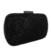 Boutique De FGG Schwarze Abendtaschen und Clutches für Damen, formelle Party, Abendessen, Strass-Handtaschen, Braut- und Hochzeits-Clutch 240126