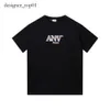 Lanvin Brand Trend Men's T-shirts Fashion Designer Lanvins Classic T Chest Letter Printed Lavin Shirt High Street Lanvin Tshirts Shoe Cotton Loose 7917