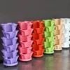 Decorazione vaso a tre petali 1 pz plastica impilabile verticale fiore pianta fragola piantina titolare fioriere da giardino 240131