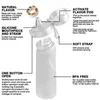 LUSQI 650 ml Wasserflasche mit Luftgeschmack und 7 abgerundeten Geschmackskapseln, Sport-Trinkhalmbecher aus Tritan, für Outdoor-Fitness, BPA-frei, 240129