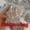 1440pcs clear crystal sparkling flat back nail art diamond decorative nail shoes and dance rhinestone decoration 240122