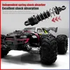 RC CAR OFF ROAD 4X4 Hög hastighet 75 km/h fjärrkontrollbil med LED -strålkastarborstlös 4WD 1/16 Monster Truck Toys for Boys Gift 240127