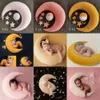 Born Baby Hat pozuje fasolę księżycowe gwiazdy poduszki ustawiają niemowlę Bebe Pography Props Nursling Po Strzelanie akcesoriów 240118