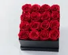 Flores decorativas en forma de corazón, cubo de 16 rosas eternas, regalos para el día de la madre y San Valentín, venta