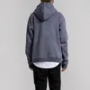 Casual hiver hommes 345gsm polaire chaud tous les jours sweats à capuche Hip Hop solide épais pull automne hiver hauts à manches longues Fitness tenues de yoga vêtements pull