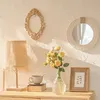 Nordic handgeweven decoratieve hangende spiegel creatieve hangende muur bank veranda homestay stijl achtergrond muur decor make-up spiegel 240127