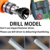 2Pcs All Thread Deburring Tool Chamfering Drill Bit With Tungsten Carbide Blade