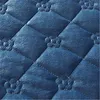 Bed Skirt Luxury Soft Crystal Velvet Fleece Lace Ruffles Quilted Mattress Cover Bedding Set Home Bedspread King Size