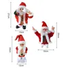 Christmas Decorations Cuteam Doll Toy Electric Hip Shaking Flannel Dancing Santa Claus For Kids A