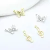 Charms Zinc Alloy Hollow Butterfly Note Pendant Connector 10pcs/lot For DIY Jewelry Making Finding Accessories