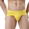 Cuecas masculinas sem costura briefs sólido cintura baixa esportes troncos roupa interior adolescentes ultra fino alta elástica casa lounge deslizamentos cueca masculina