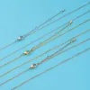 Pendentif Colliers 5pcs / lot Croix Chaîne Goutte d'eau Extender Bijoux en acier inoxydable DIY Collier Faire des accessoires