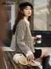 Mishow Wool Blend Tweed Jacket Women Luxury عالية الجودة عتيقة الأزياء القصيرة المكتب للسيدات Outwear MXC59W0200 240123