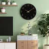 Orologi da parete Orologio silenzioso senza ticchettio in legno per casa ufficio bagno cucina orologio decorativo moderno