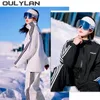 Outdoor Men Womens Snowboarding Sets Waterproof Warm Outdoor Camping Hiking Jacket With Pants Ski Suit Ski Jacket Pant 240122