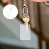 Keychains 30st Keychain Bildhållare Tome Insertable Holder DIY Key Chains