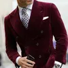 Mens Double Breasted Velvet Blazer for Dinner Italian Style Jacket Elegant Smoking Suit Coat For Wedding Prom Party 240125