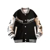 Lente Herfst Casual Jongens Contrast Alfabet Varsity Jassen School Kids Outfit Tops Kind Single-breasted Sportjassen 3-14 jaar 240202