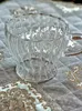Tasses Tasse en verre rayée de style japonais avec poignée Petit déjeuner Transparent Eau Lait Ménage Café Thé Tasse