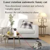 Cat Interactive Toy LED Laser Funny Toy Automatic laser cat Toy Auto Rotating Cat Exercise Training Entertaining Toy Multi-Angle 240125