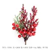 Decorações de Natal Cortes de Frutas Vermelhas Cereja Pografia Atmosfera Decoração Simulação Planta