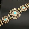 Dicai vente marocaine ceinture bijoux femmes Robe taille chaîne ceinture cristal mariée bijoux de mariage cadeau corps mode 240127