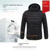 Verwarmde jas Winter USB Elektrisch thermisch ondergoed Dames Heren Vest Verwarming Kleding 2-21 Gebied Jagen Kamperen Wandelen Skiën Jas 240202